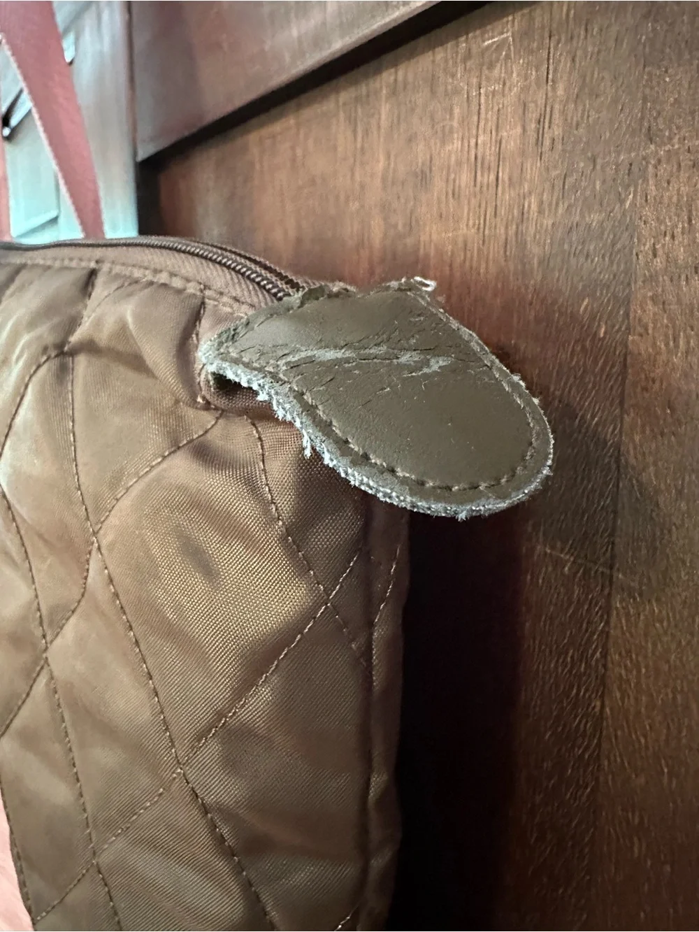 N/A brown quilted